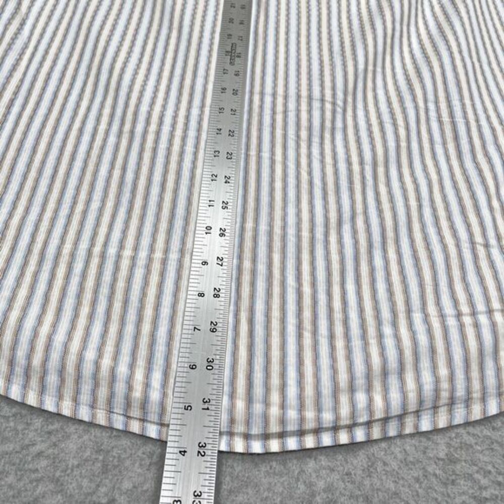 Robert Graham Shirt Mens XL‎ Paisley Striped Flip Cuff Collar Dollar Sign Eyes - Picture 6 of 15